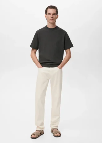 Texturované bavlněné tričko