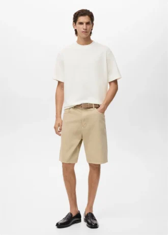 Texturované bavlněné tričko