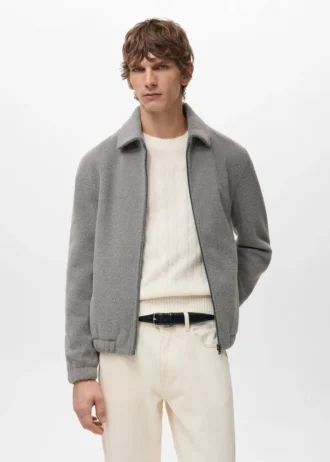 Texturovaná mikina se zipem Texturovaná mikina se zipem