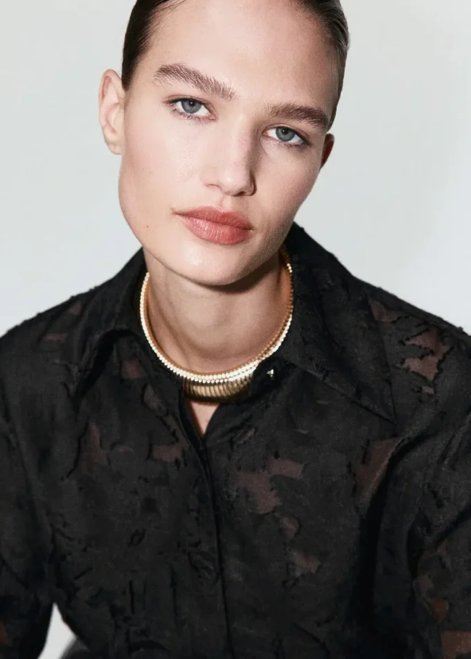 Texturovaná oversize košile Texturovaná oversize košile