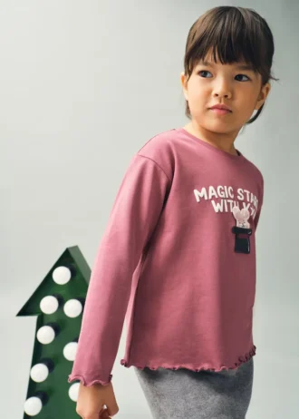 Texturované vyšívané tričko