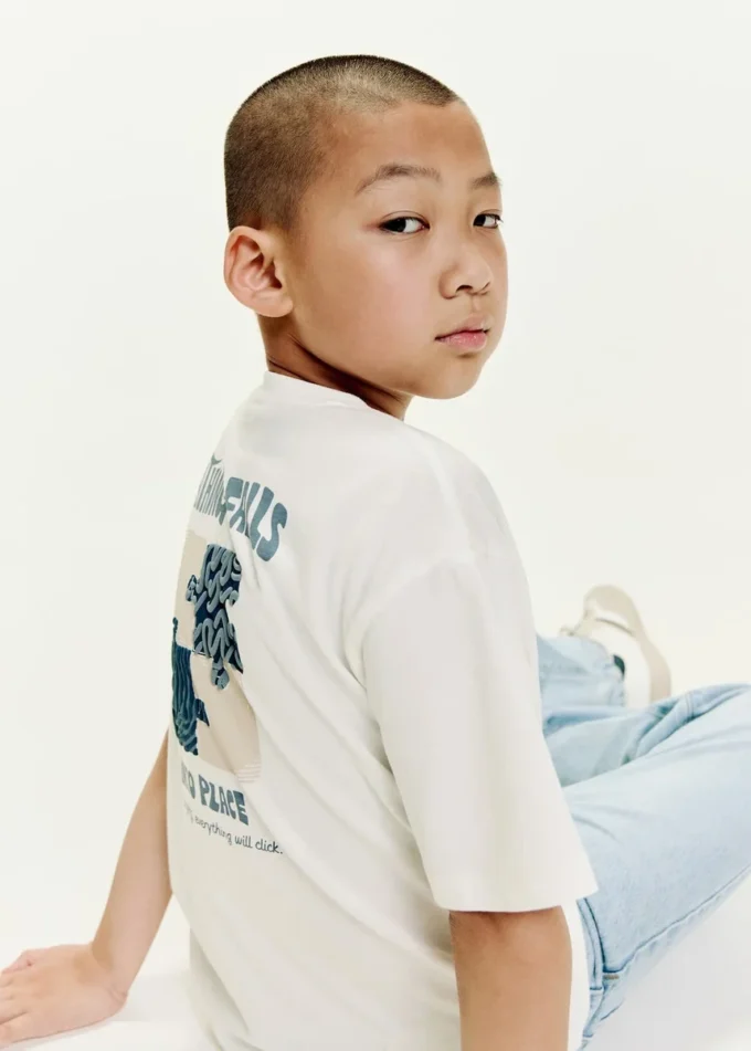 Texturované vyšívané tričko Texturované vyšívané tričko