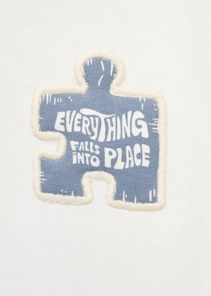 Texturované vyšívané tričko Texturované vyšívané tričko