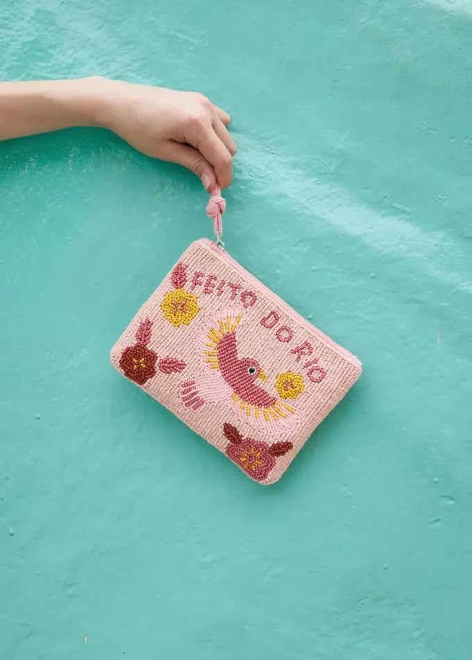 Toaletní taška s korálkovým designem Toaletní taška s korálkovým designem