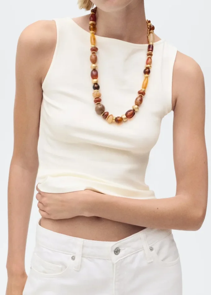 Top bez ramínek s lodním výstřihem Top bez ramínek s lodním výstřihem