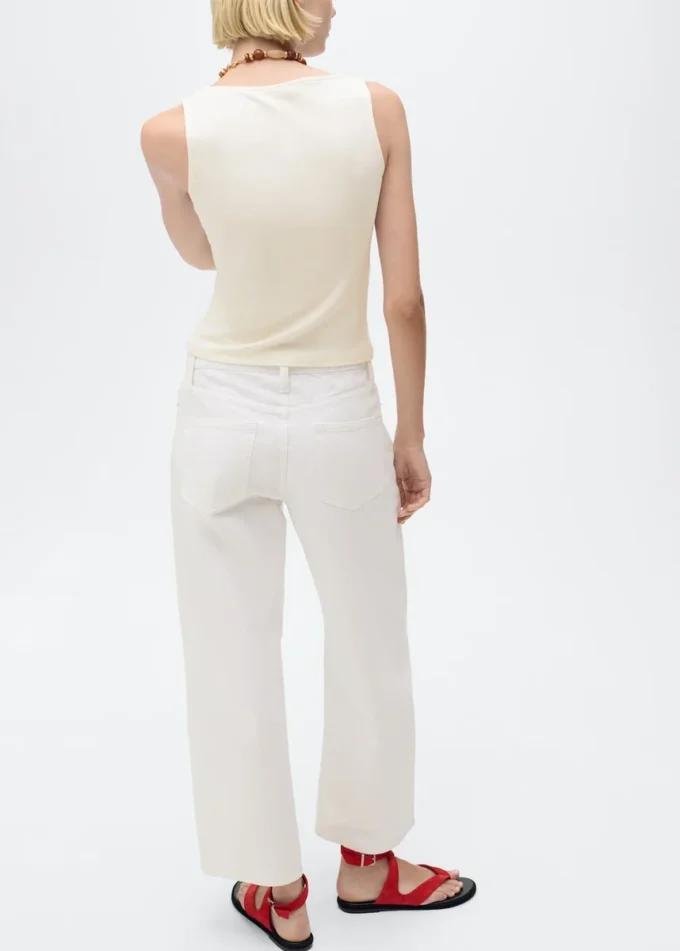 Top bez ramínek s lodním výstřihem Top bez ramínek s lodním výstřihem