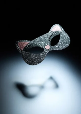 Třpytivá maska koťátka