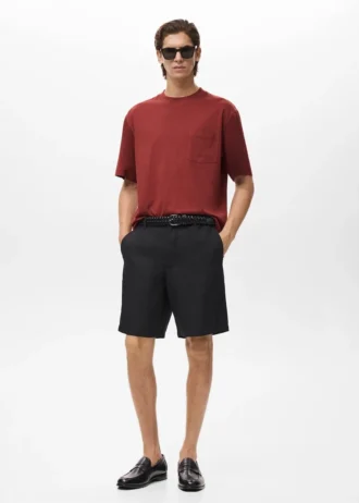 Tričko 100% bavlna, boxy střih, kapsa