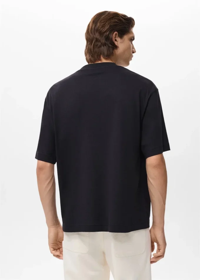 Tričko 100% bavlna, boxy střih, kapsa Tričko 100% bavlna, boxy střih, kapsa