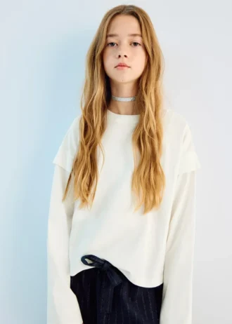 Tričko s detailem na rukávech