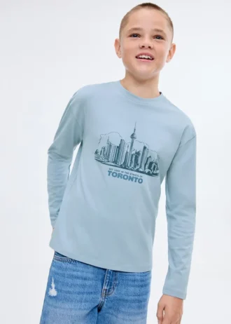 Tričko s dlouhým rukávem a potiskem