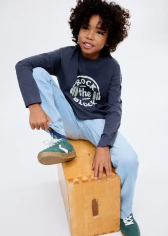 Tričko s dlouhým rukávem a potiskem