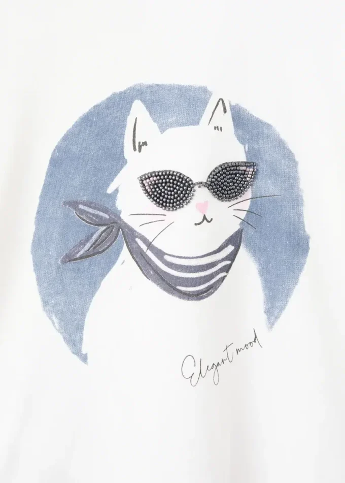 Tričko s dlouhým rukávem a potiskem