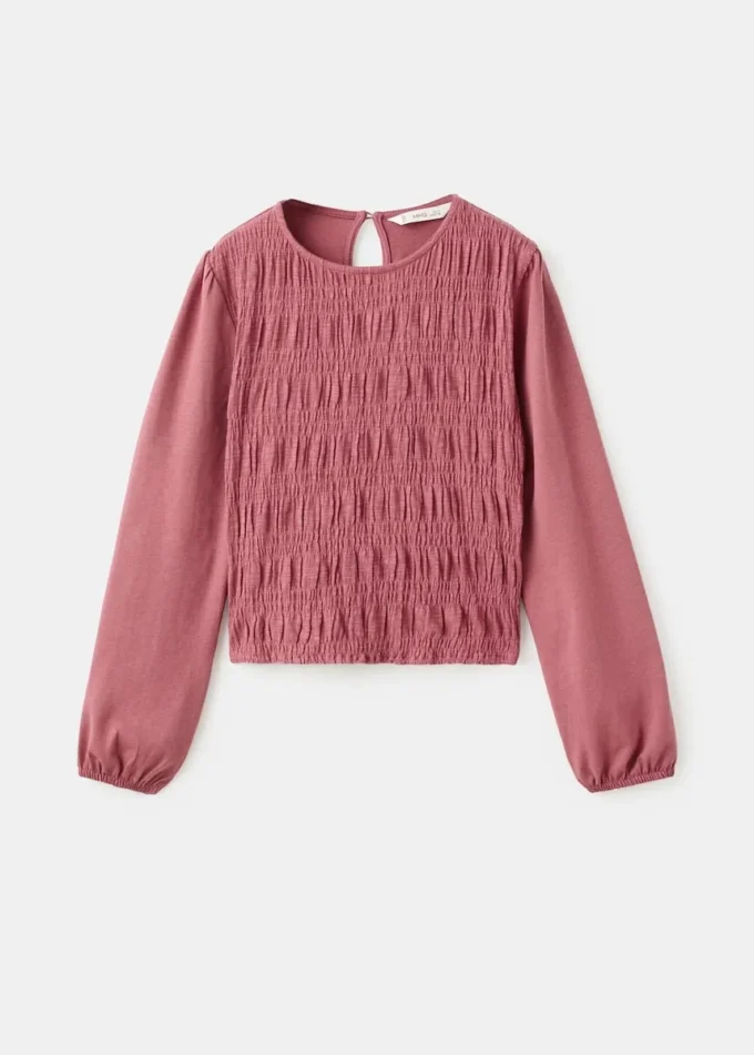 Tričko s dlouhým rukávem a volánky Tričko s dlouhým rukávem a volánky