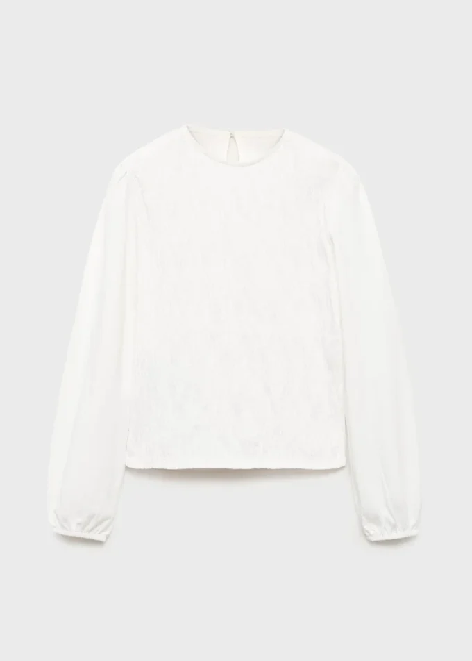 Tričko s dlouhým rukávem a volánky Tričko s dlouhým rukávem a volánky