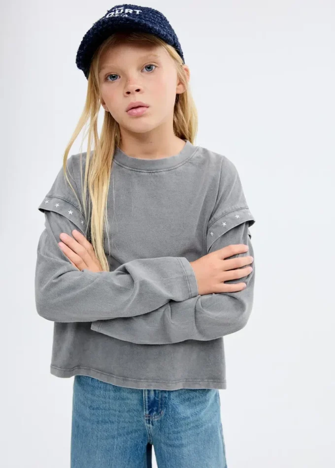 Tričko s korálkovými detaily