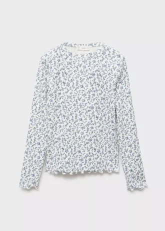 Tričko s květinovým potiskem