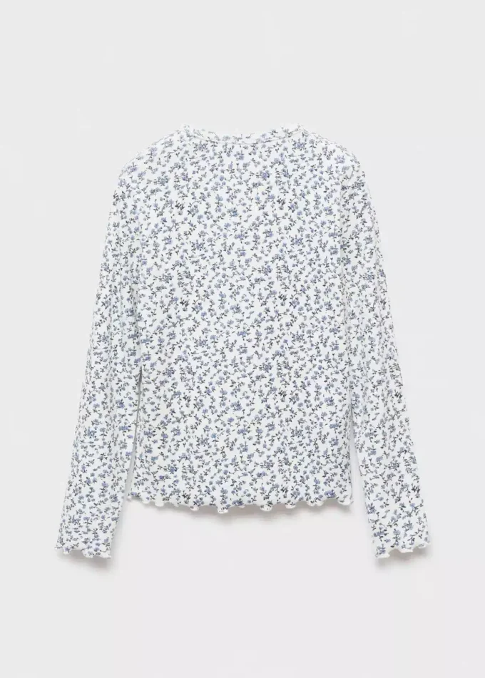 Tričko s květinovým potiskem Tričko s květinovým potiskem