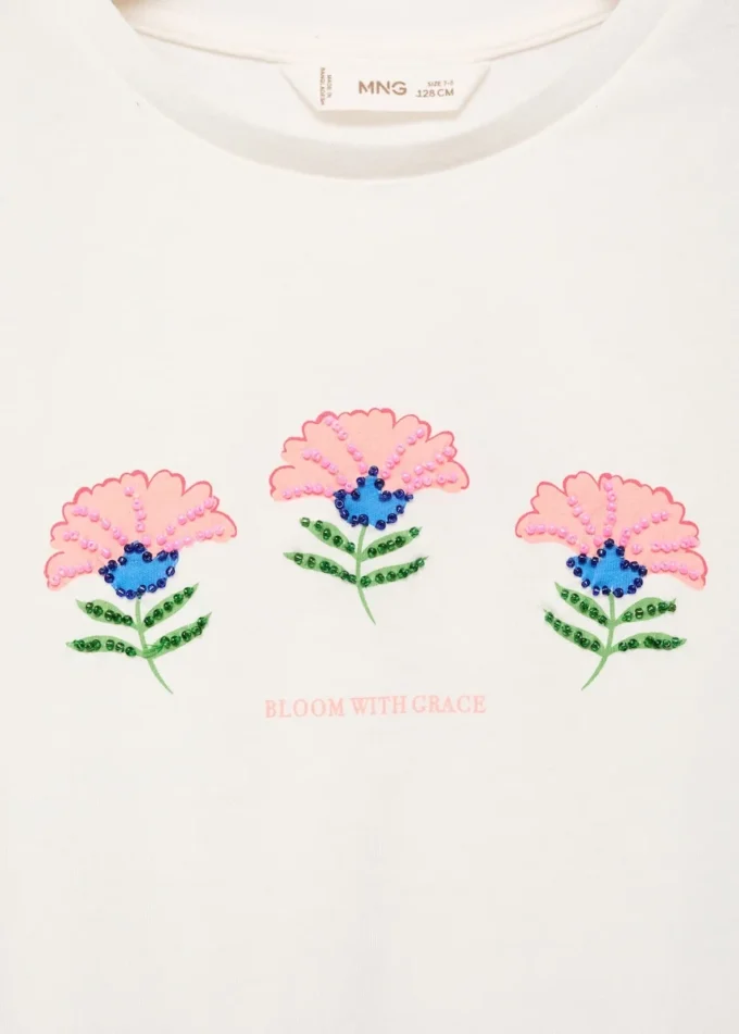 Tričko s potiskem korálků Tričko s potiskem korálků