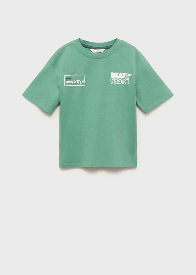 Tričko s potiskem reliéfních písmen Tričko s potiskem reliéfních písmen