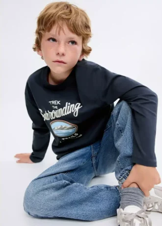 Tričko s potiskem ze směsi bavlny