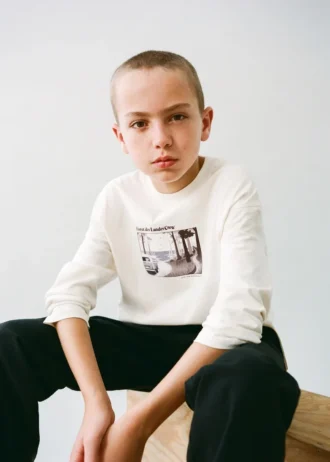 Tričko s potiskem ze směsi bavlny Tričko s potiskem ze směsi bavlny