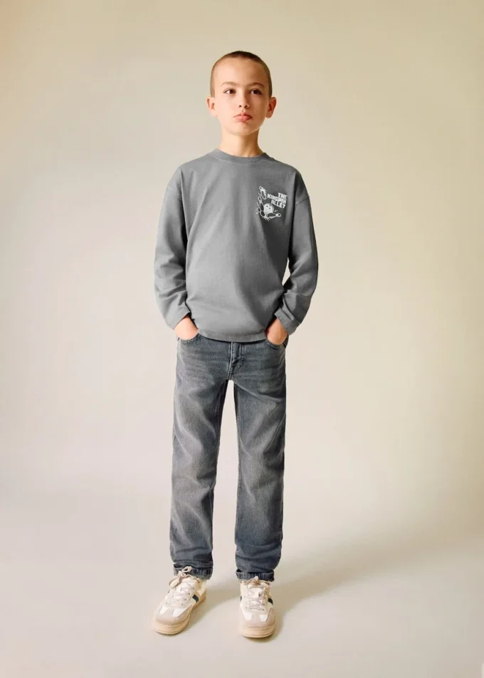 Tričko s potiskem ze směsi bavlny Tričko s potiskem ze směsi bavlny