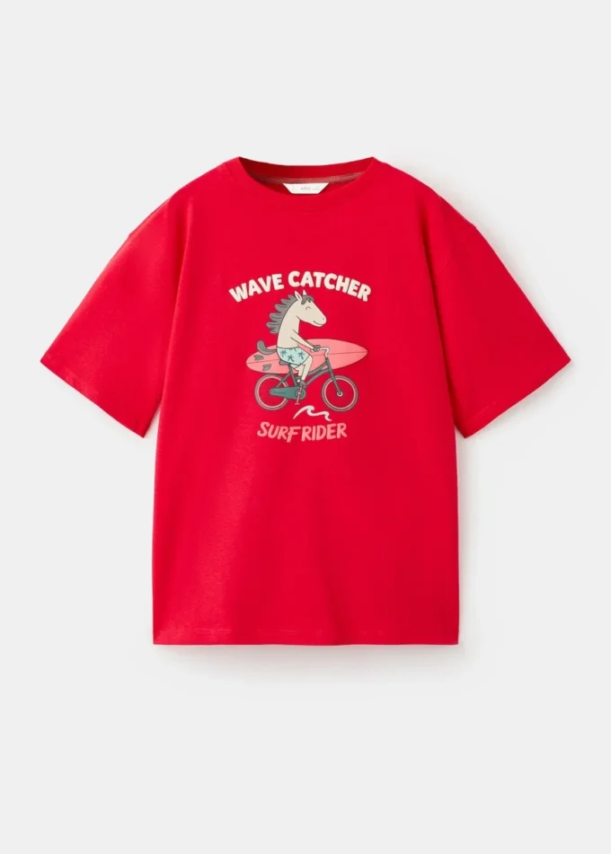 Tričko s potiskem ze směsi bavlny Tričko s potiskem ze směsi bavlny