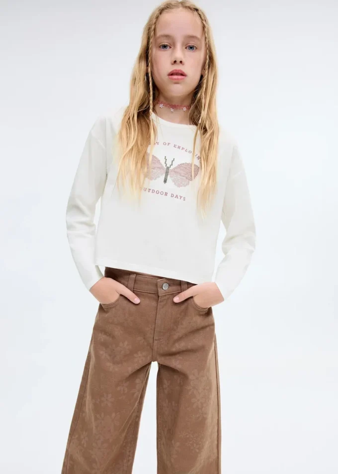 Tričko s potiskem ze směsi bavlny Tričko s potiskem ze směsi bavlny