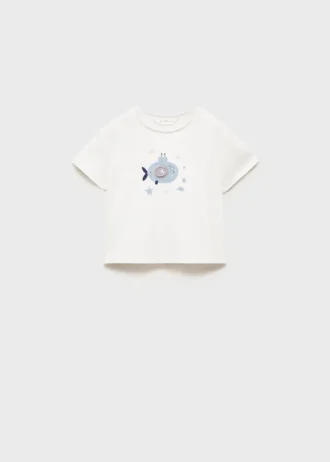 Tričko s potiskem ze směsi bavlny