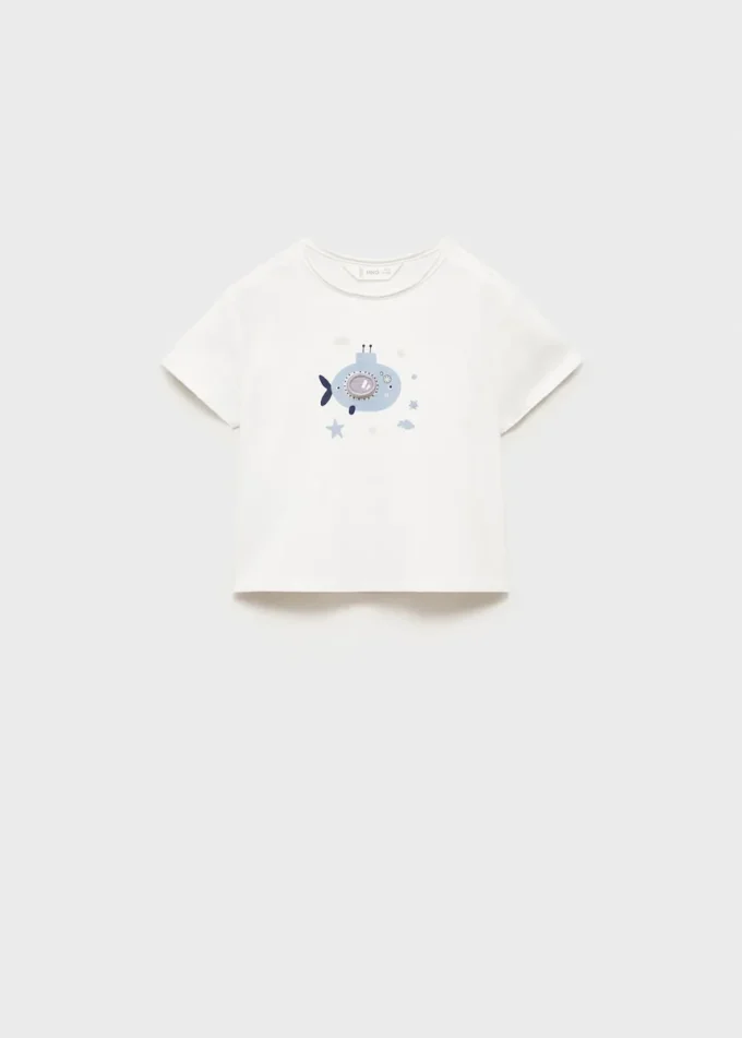 Tričko s potiskem ze směsi bavlny Tričko s potiskem ze směsi bavlny