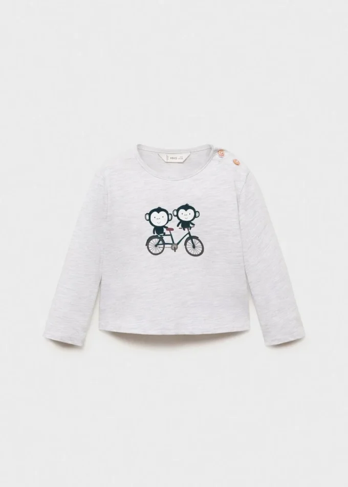 Tričko s potiskem ze směsi bavlny Tričko s potiskem ze směsi bavlny