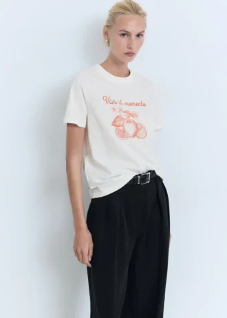 Tričko s potiskem ze směsi bavlny Tričko s potiskem ze směsi bavlny