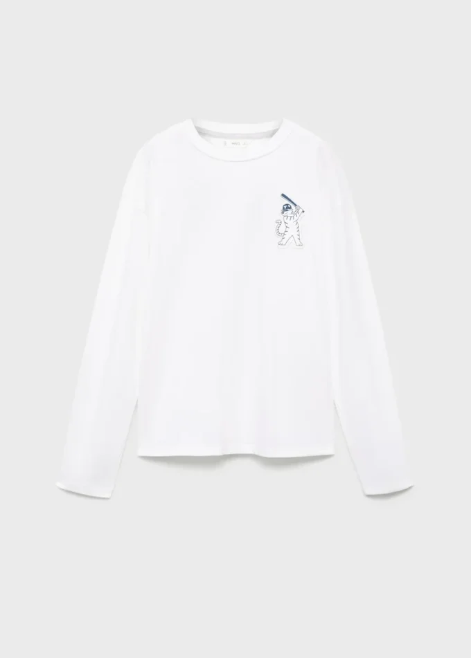 Tričko s potiskem ze směsi bavlny Tričko s potiskem ze směsi bavlny