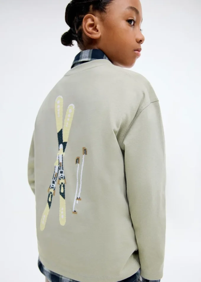 Tričko s potiskem ze směsi bavlny Tričko s potiskem ze směsi bavlny