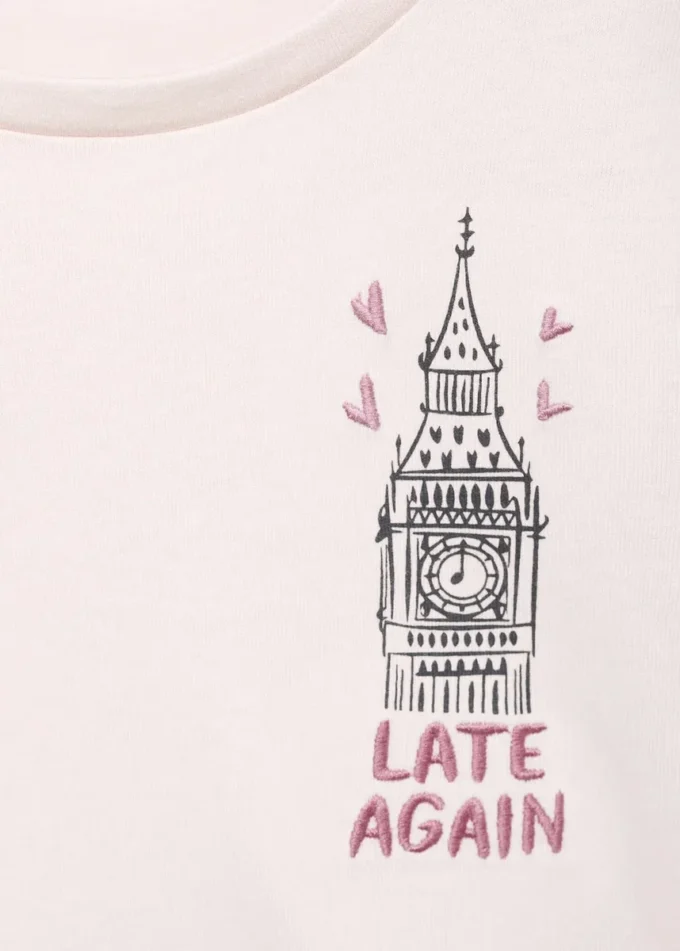 Tričko s potiskem ze směsi bavlny Tričko s potiskem ze směsi bavlny