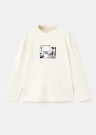 Tričko s potiskem ze směsi bavlny Tričko s potiskem ze směsi bavlny