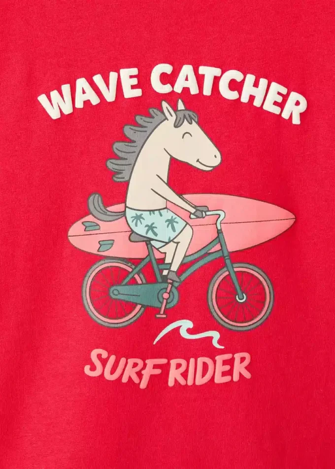 Tričko s potiskem ze směsi bavlny Tričko s potiskem ze směsi bavlny