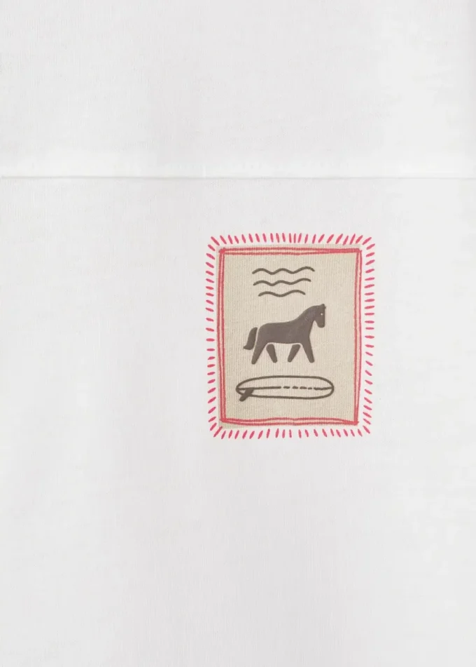 Tričko s potiskem ze směsi bavlny Tričko s potiskem ze směsi bavlny