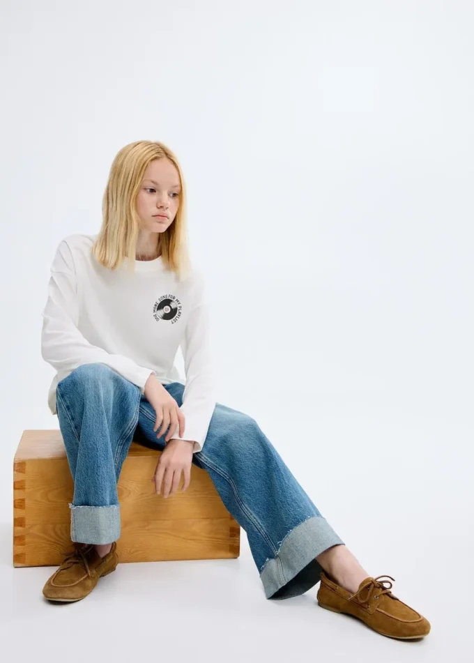 Tričko s potiskem ze směsi bavlny Tričko s potiskem ze směsi bavlny