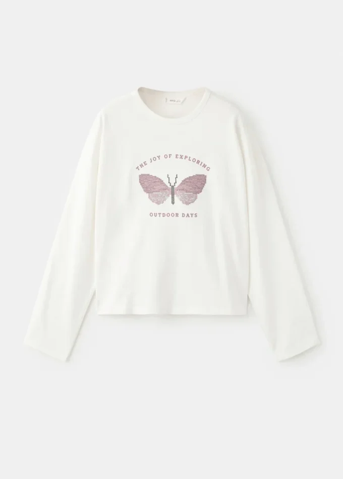 Tričko s potiskem ze směsi bavlny Tričko s potiskem ze směsi bavlny