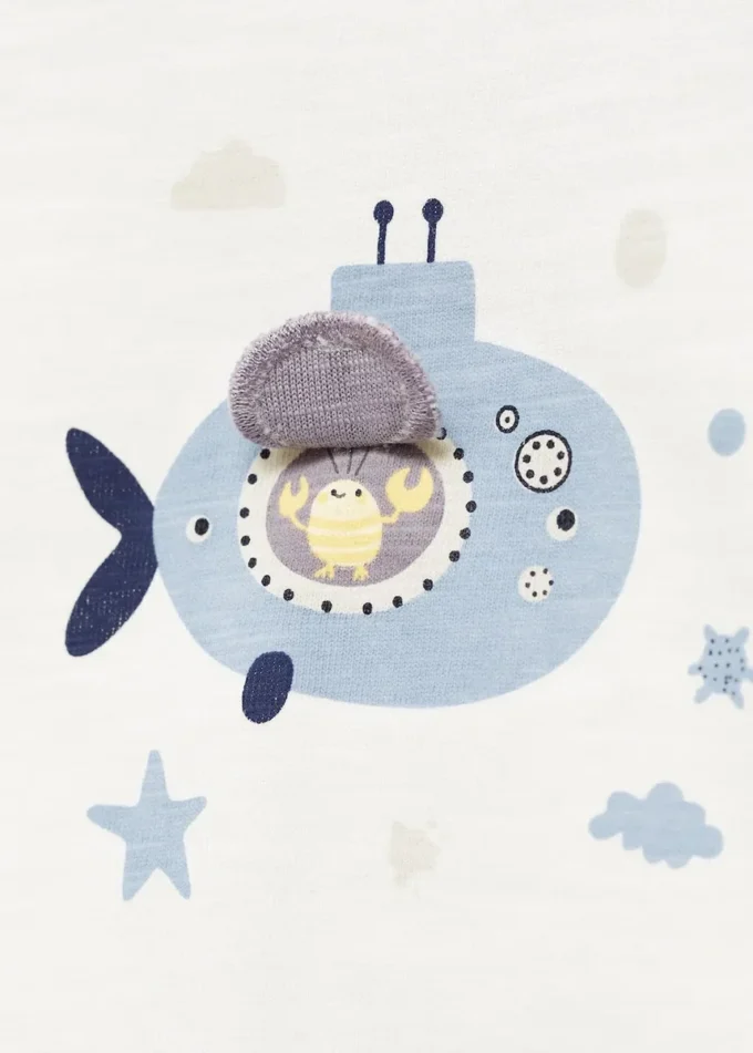 Tričko s potiskem ze směsi bavlny Tričko s potiskem ze směsi bavlny