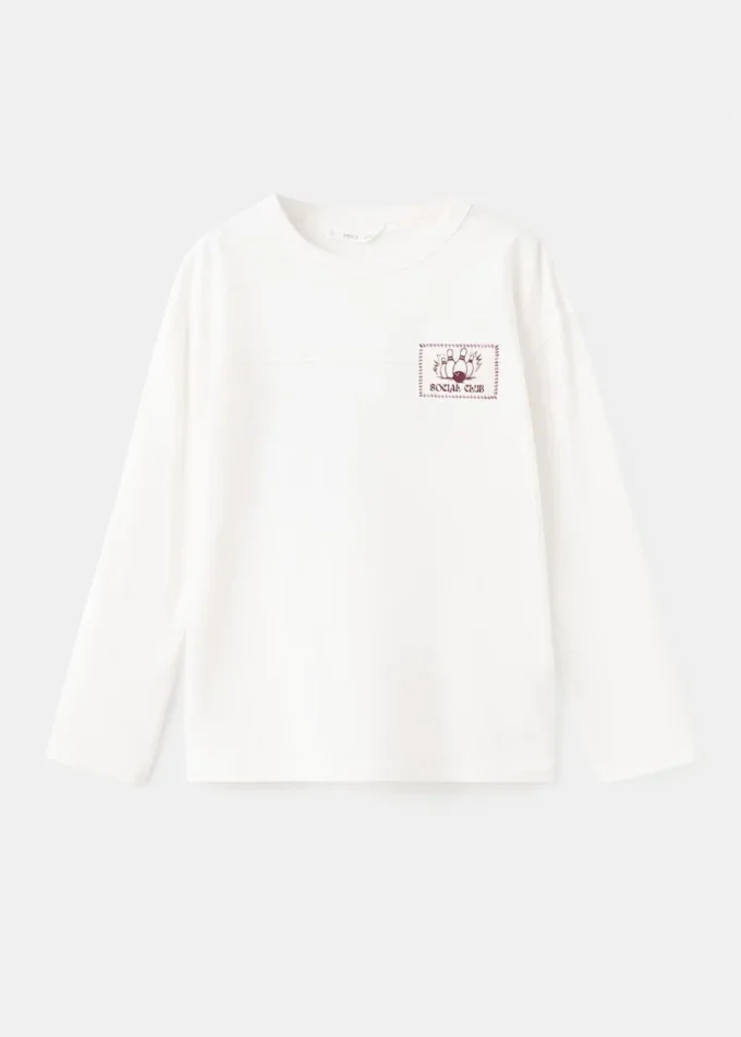 Tričko s potiskem ze směsi bavlny Tričko s potiskem ze směsi bavlny