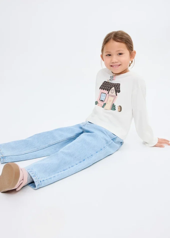 Tričko s potiskem ze směsi bavlny Tričko s potiskem ze směsi bavlny