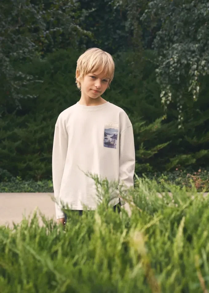 Tričko s potiskem ze směsi bavlny Tričko s potiskem ze směsi bavlny