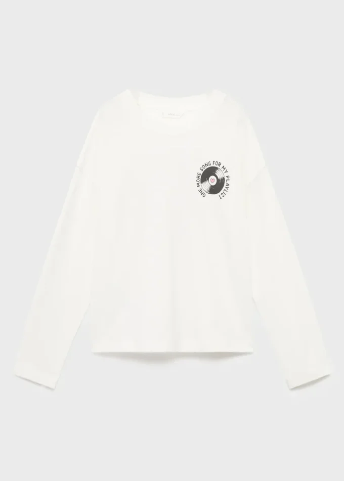 Tričko s potiskem ze směsi bavlny Tričko s potiskem ze směsi bavlny