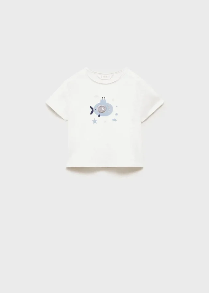 Tričko s potiskem ze směsi bavlny Tričko s potiskem ze směsi bavlny