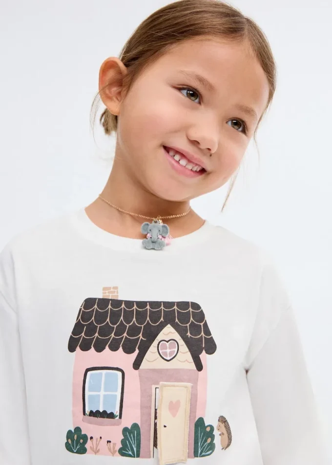 Tričko s potiskem ze směsi bavlny Tričko s potiskem ze směsi bavlny