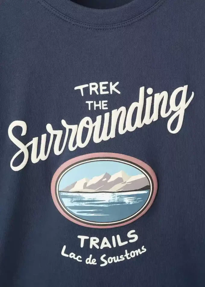 Tričko s potiskem ze směsi bavlny Tričko s potiskem ze směsi bavlny