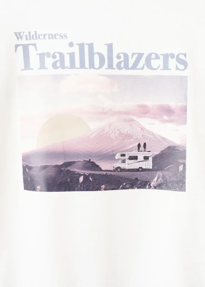 Tričko s potiskem ze směsi bavlny Tričko s potiskem ze směsi bavlny